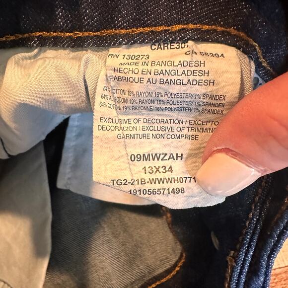 Wrangler Premium Mid Rise Bootcut Jeans Size 13x34 - Picture 4 of 5